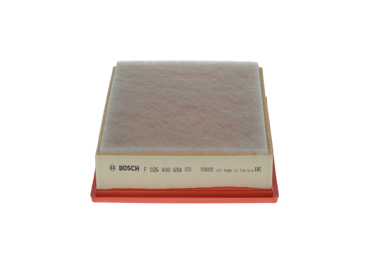 BOSCH F 026 400 694 luftfilter ISUZU D-Max I Flatvogn lastebil / Chassis (TFR, TFS) 3.0 D 163 hk Diesel 2008