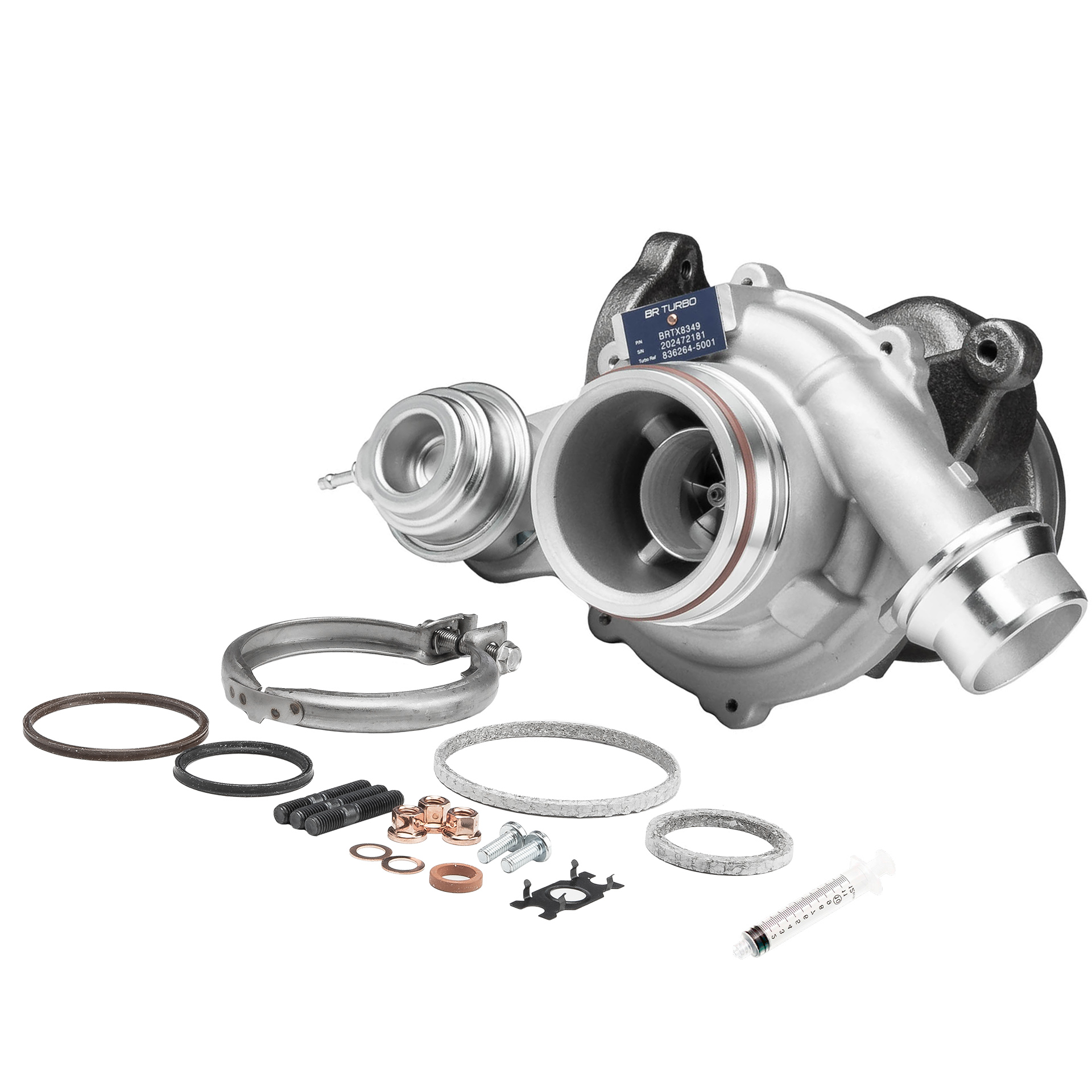 BR Turbo BRTX8349M Turbokompresorius Volvo S60 2 D3 150 AG dyzelinas 2015