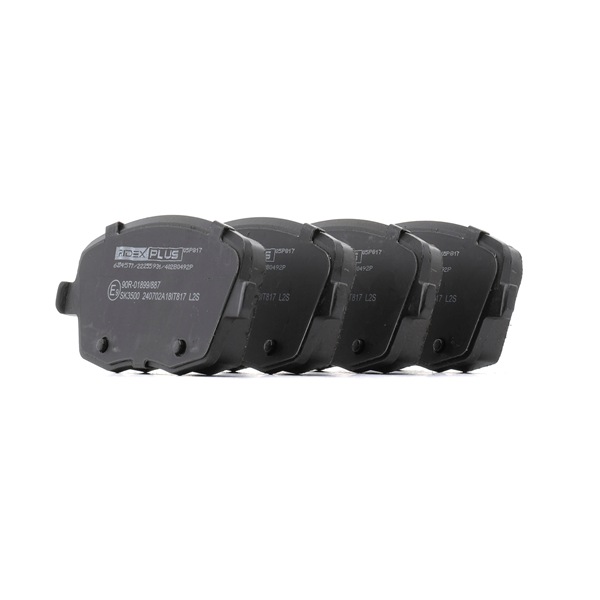 402B0492P RIDEX PLUS remblokken VOLKSWAGEN POLO