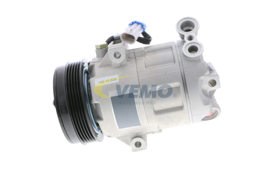 VEMO V40-15-2030 Sprężarka klimatyzacji Corsa C X01 1.2 16V Dualfuel (F08) 75 KM Benzyna / gaz samochodowy (LPG) 2005