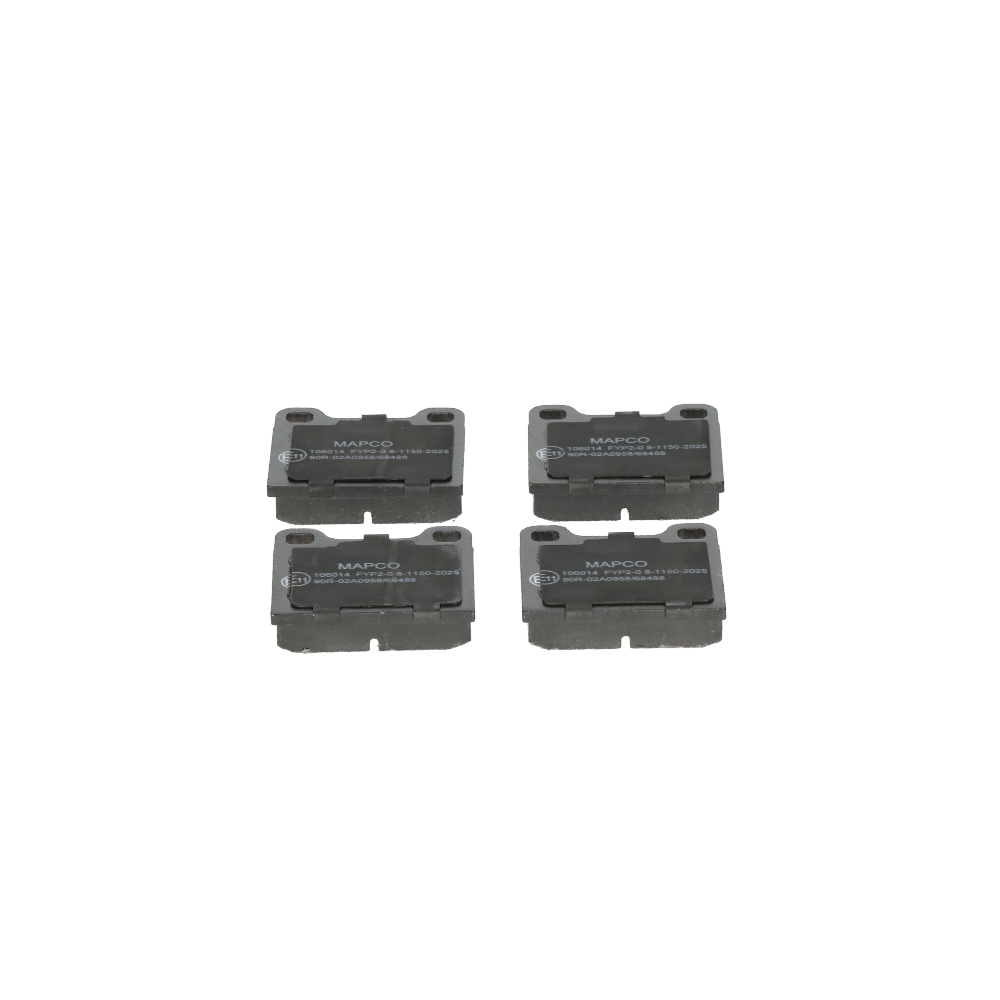 MAPCO 106014 Bremseklodser Mercedes W126 380 SE, SEL (126.032, 126.033) 218 HK Benzin 1981