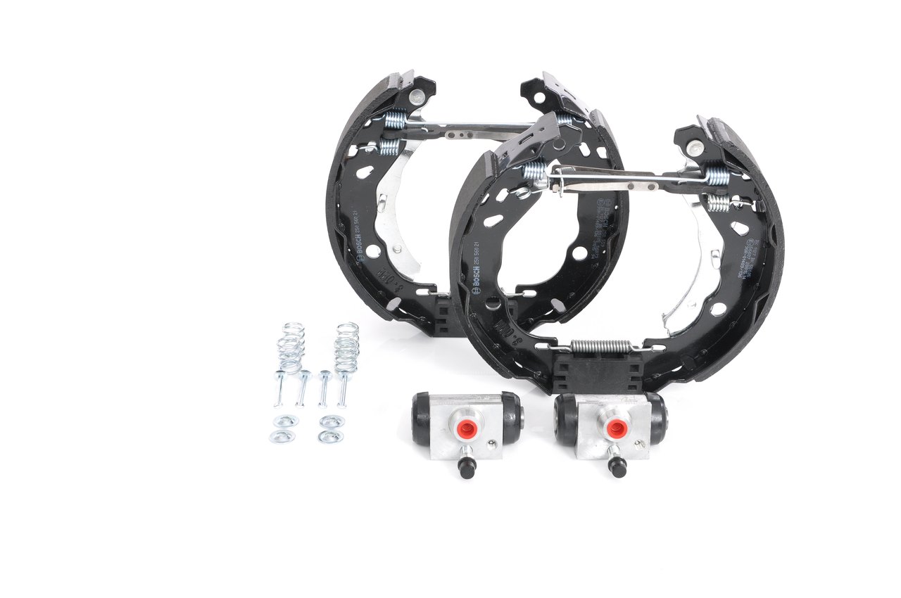 BOSCH 0 204 114 152 Stabdžių antdėklo rinkinys būgninis stabdys Renault Clio 2 1.0 (CB06, CB2R, BB06, BB2R) 71 AG benzinas 2002