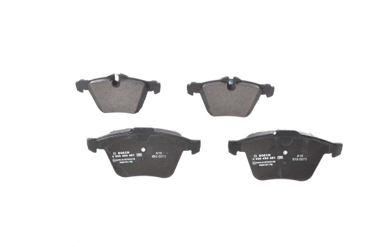 BOSCH 0 986 494 481 Remblokken Jaguar F Type Cabrio 2.0 Ti4 300 Pk Benzine 2024
