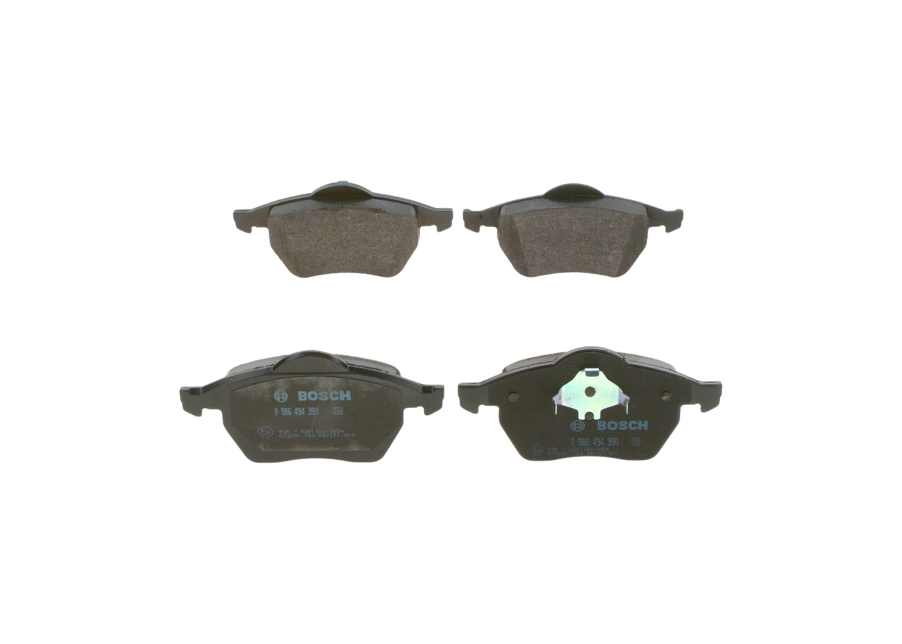 Stabdžių trinkelės BOSCH FORD GALAXY 0 986 494 390