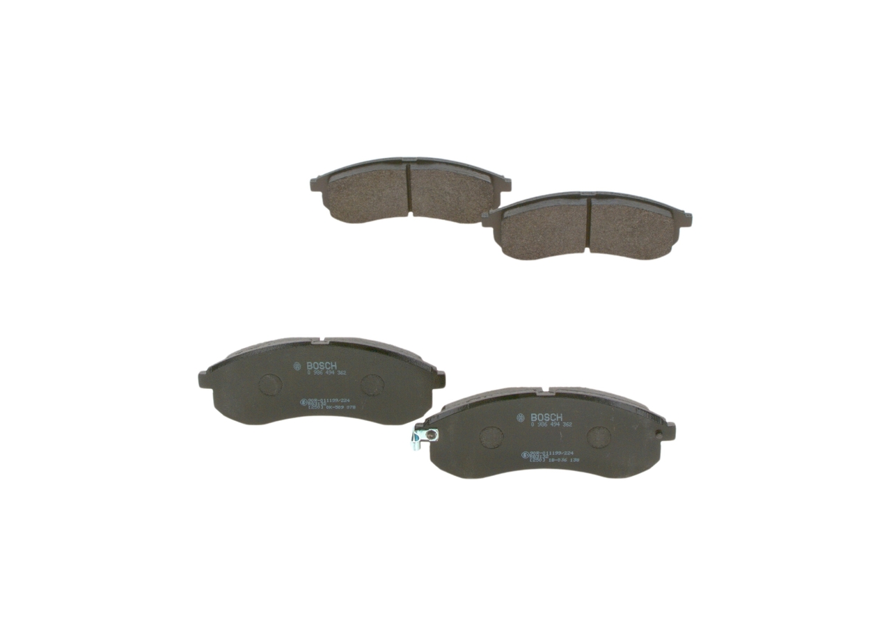 BOSCH 0 986 494 362 Dubļu sargs, bremžu disks Mitsubishi L200 K60T 3.0 4WD (K76T) 147 ZS Benzīns 2001