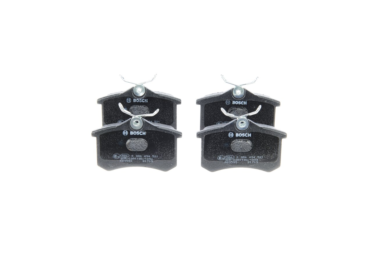 BOSCH 0 986 494 521 Τακάκια φρένων LANCIA Delta I (831) 2.0 16V HF Evo I Integrale (831.AB) 209 PS Βενζίνη 1991