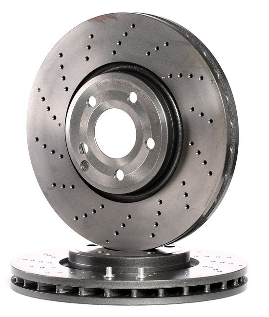 BREMBO 09.B742.51 Bremseskiver Mercedes C218