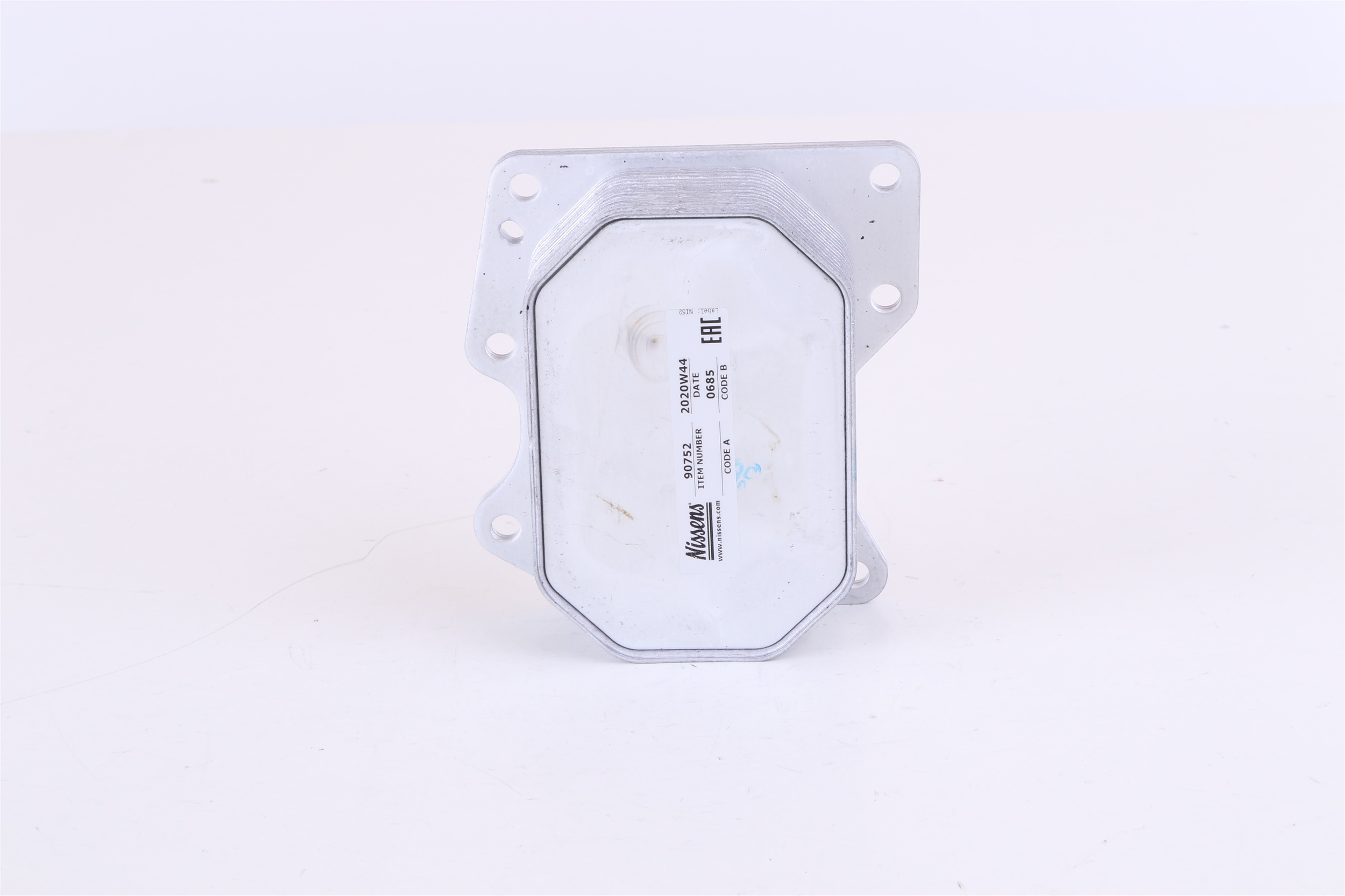 NISSENS 90752 Ölkühler ** FIRST FIT ** mit Dichtungen, ohne Filter