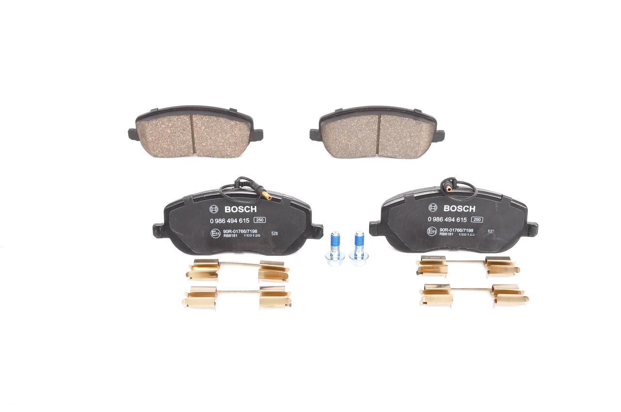 0 986 494 615 BOSCH 77362236 Bremsbeläge