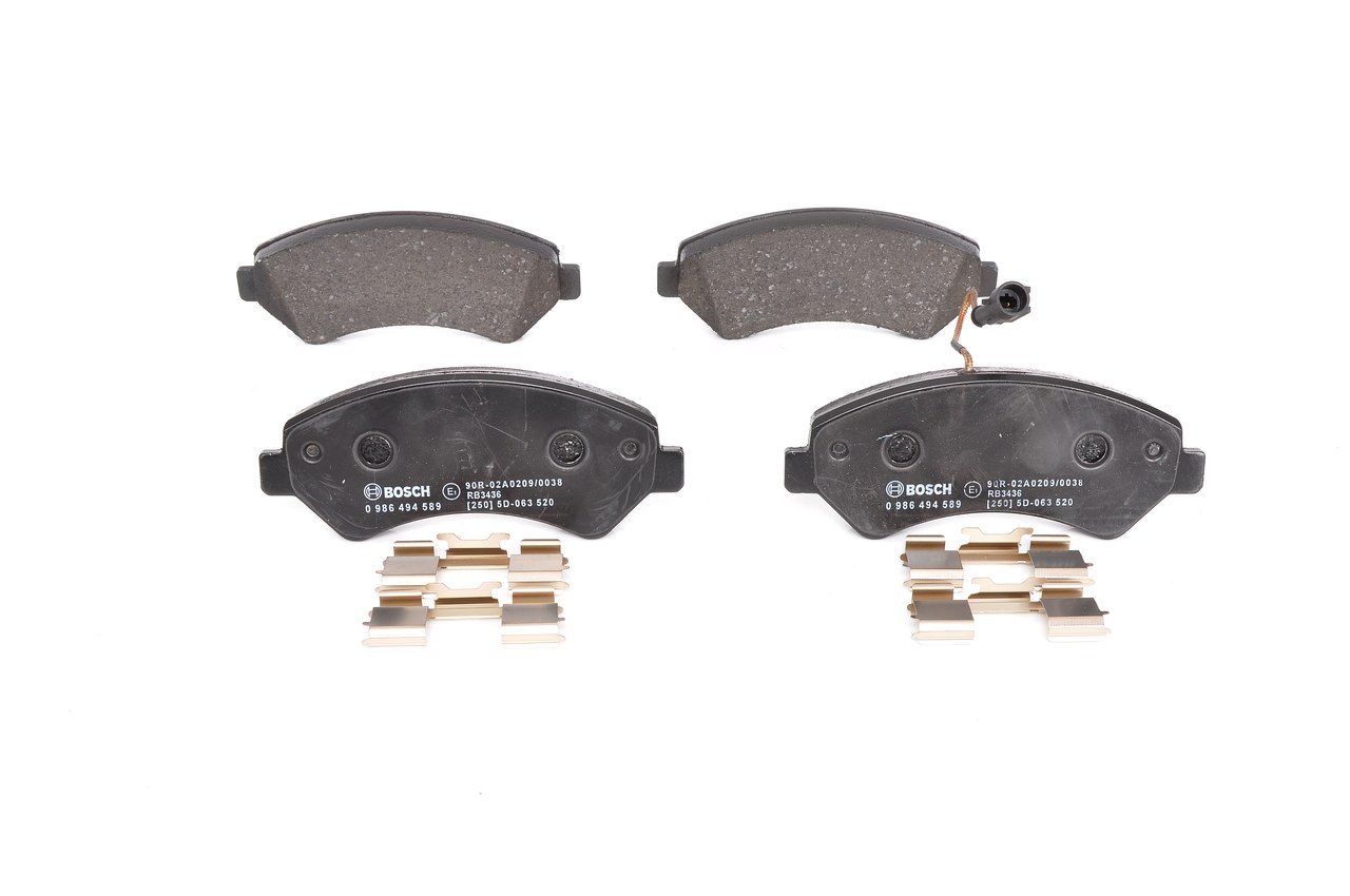 Takajarrupalat ja etujarrupalat BOSCH CITROËN JUMPER 0 986 494 589