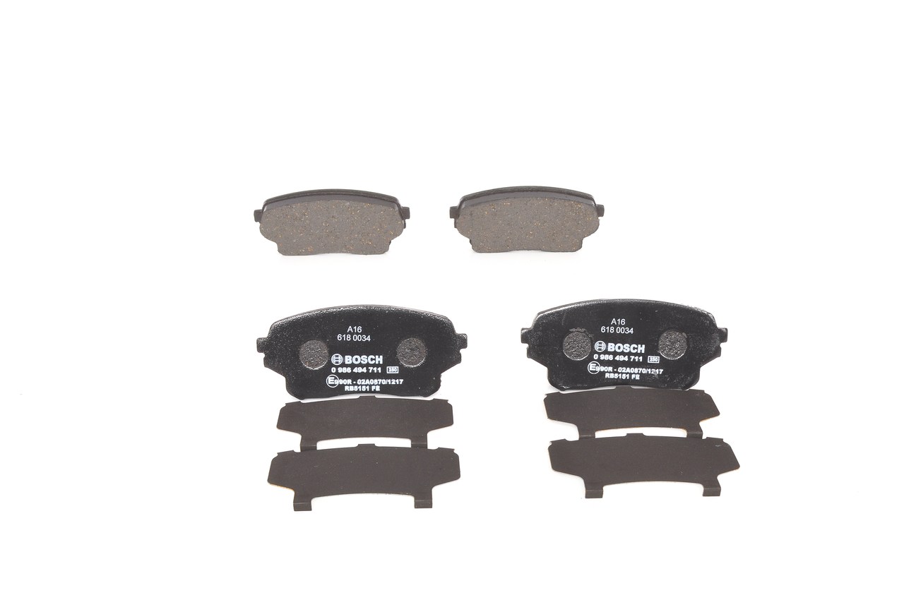 0 986 494 711 BOSCH remblokken SUZUKI IGNIS