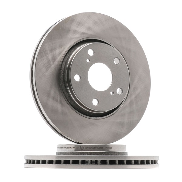 RIDEX 82B0296 Remschijven Toyota Auris e15