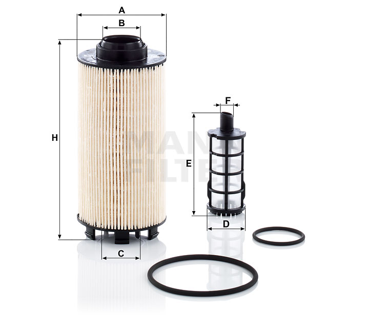 MANN-FILTER PU 8010-2 x brandstoffilter A 9360906552
