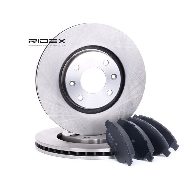 RIDEX 3405B0050 Bremseskiver og klodser Citroën Xsara Picasso 1.6 95 HK Benzin 2002
