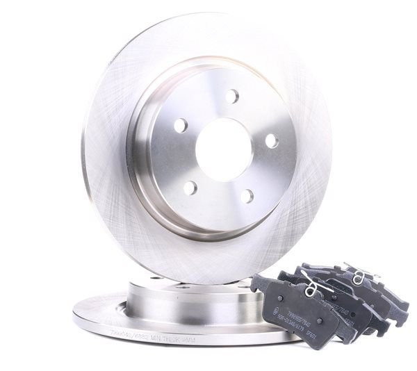 RIDEX 3405B0013 Kit dischi e pastiglie Ford C-Max DM2 2.0 TDCi 133 CV Diesel 2010