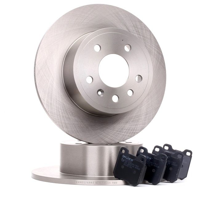 RIDEX 3405B0107 Δισκόπλακες & τακάκια φρένων Saab 9-5 Combi 2.3 Turbo 230 PS Βενζίνη 2001