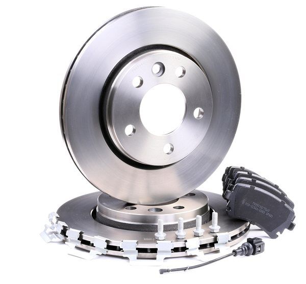 RIDEX 3405B0037 bremseskiver og -klosser Mitsubishi Colt Z30 1.5 Ralliart R 180 hk Bensin 2011
