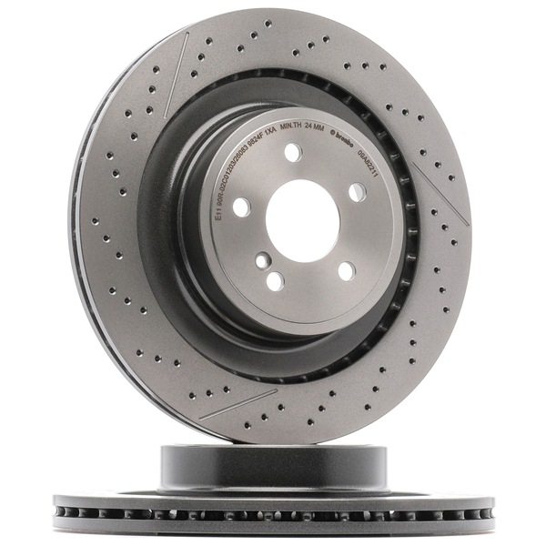 BREMBO 09.A822.11 Bremseskiver Mercedes C218