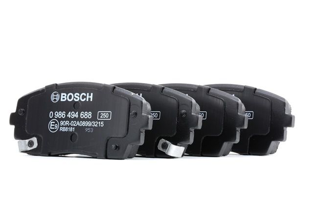 BOSCH 0 986 494 688 Bremseklodser Kia Picanto TA