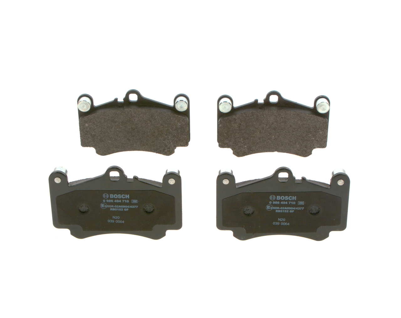 BOSCH 0 986 494 710 Bremžu kluči Porsche 911 996 Coupe