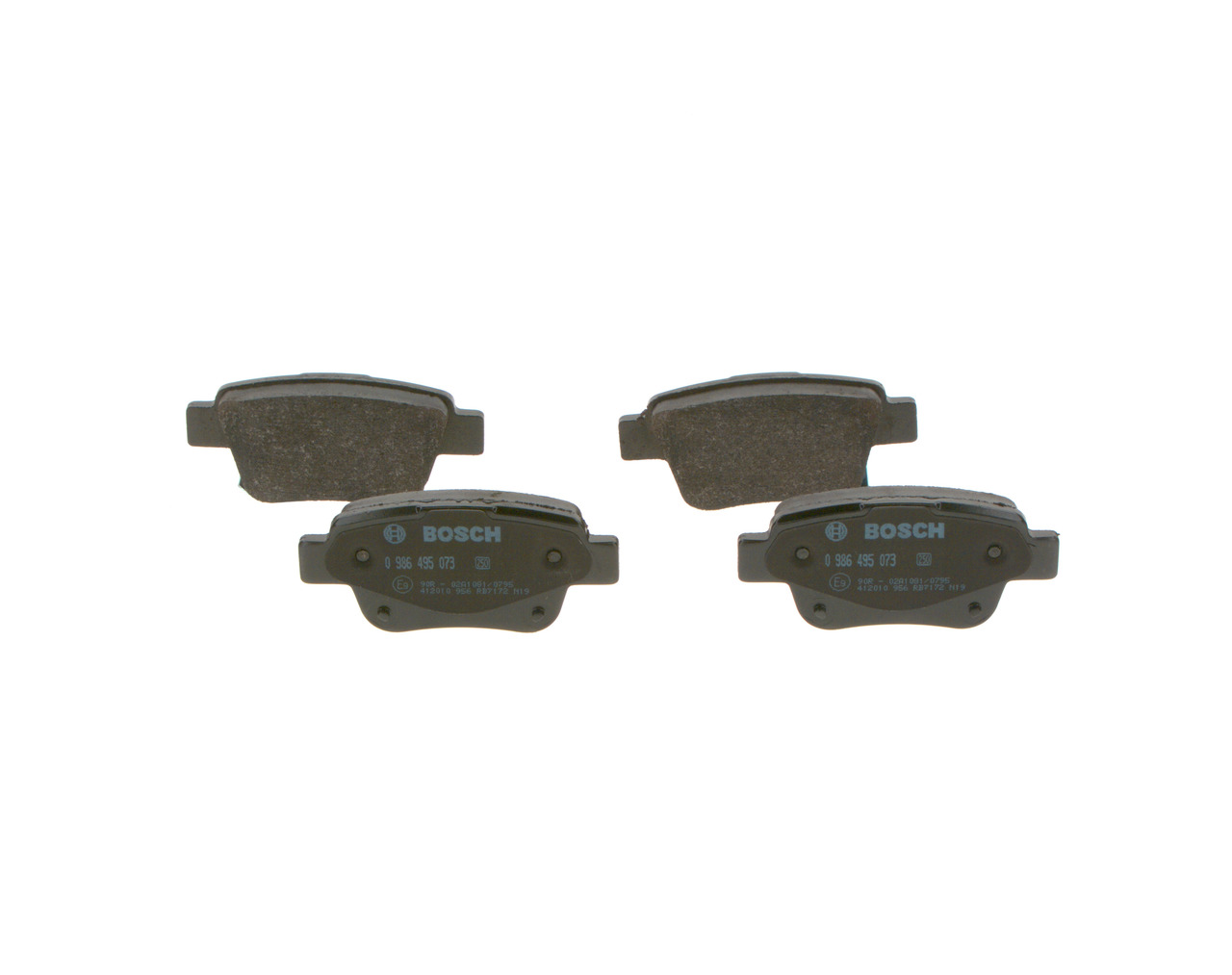 BOSCH 23620 Jarrupalat, levyjarru 0 986 495 073