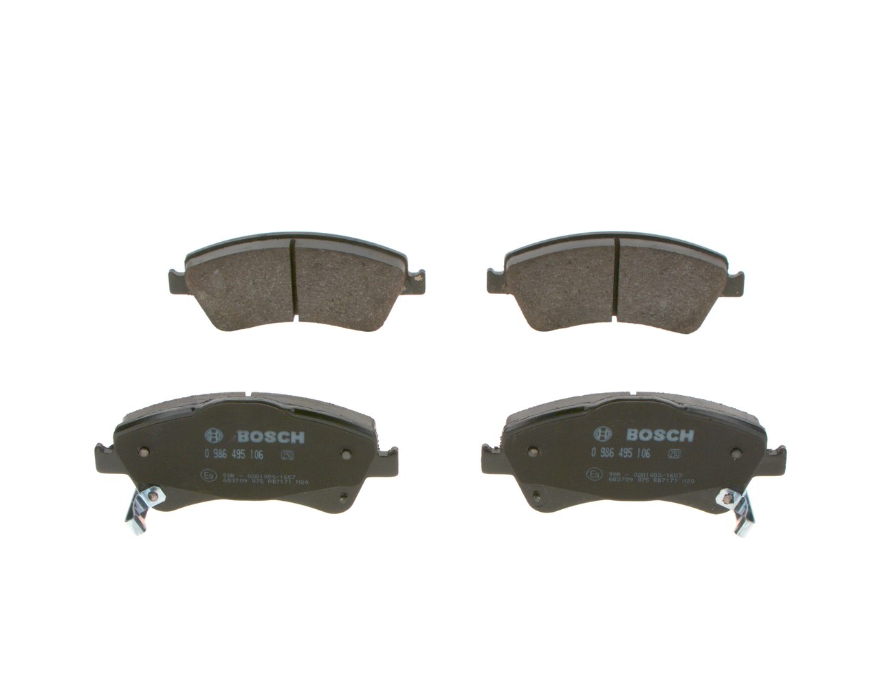 BOSCH 04465-02190 Jarrupalat, levyjarru 0 986 495 106
