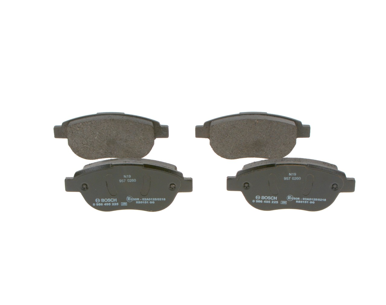 BOSCH 0 986 495 225 remblokken E 172 284