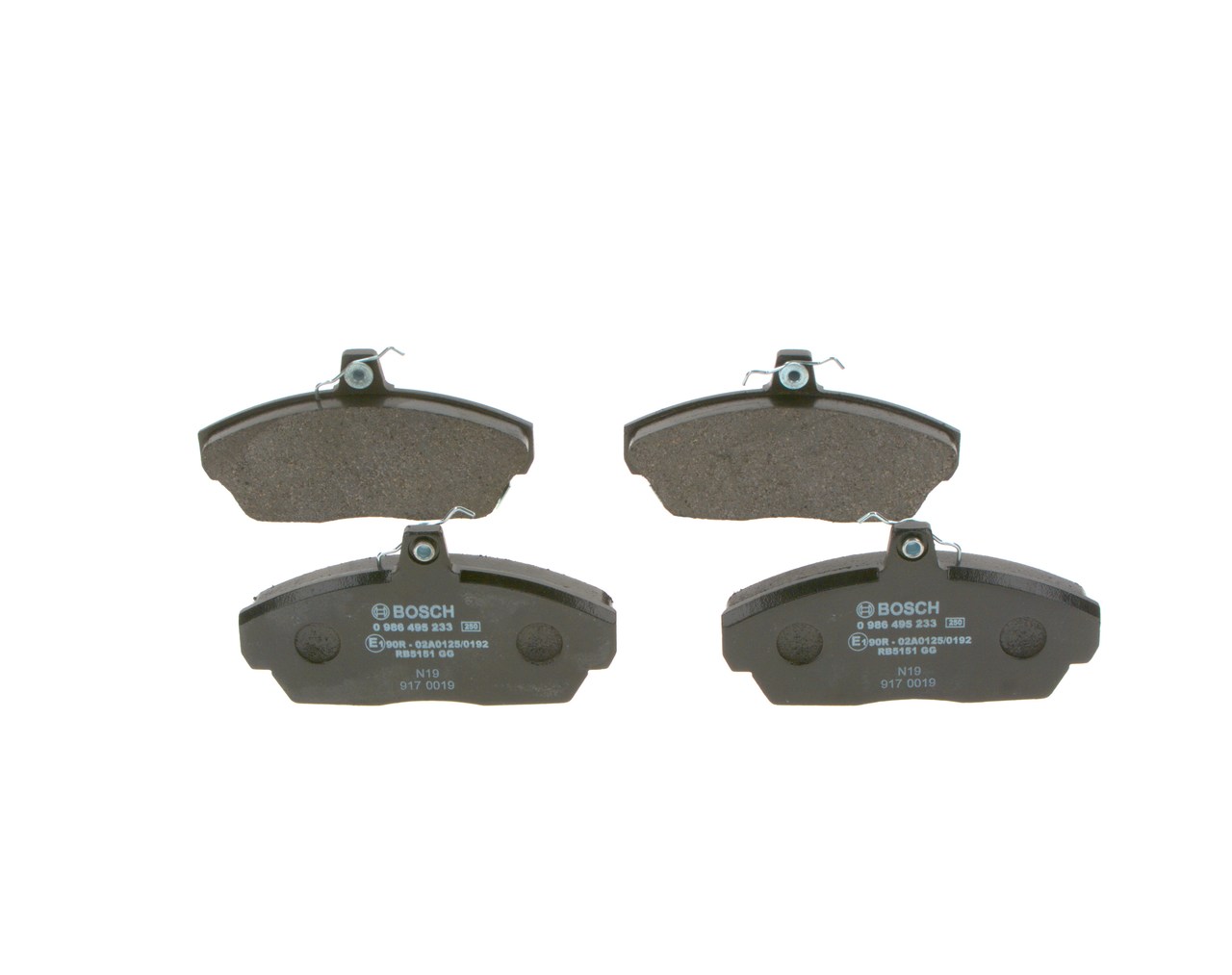 ROVER MONTEGO BOSCH brake pads 0 986 495 233