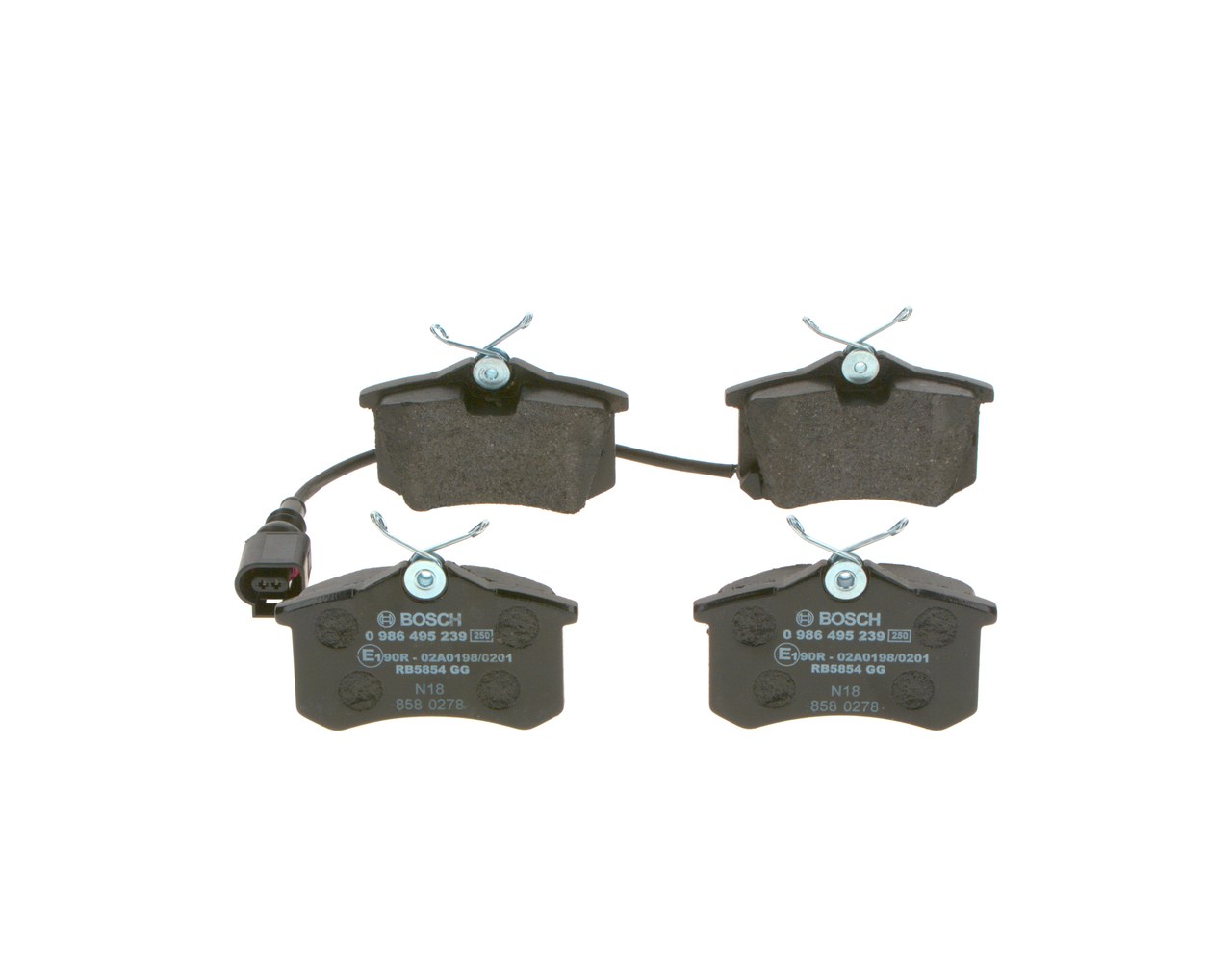 BOSCH 1K0698451A Plaquettes de frein 0 986 495 239