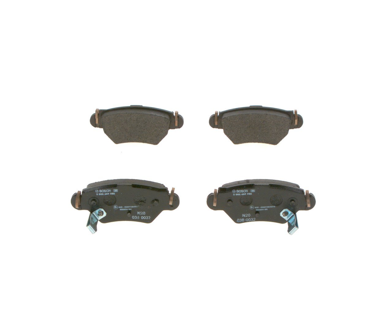 Stabdžių kaladėlės BOSCH OPEL ZAFIRA 0 986 495 250