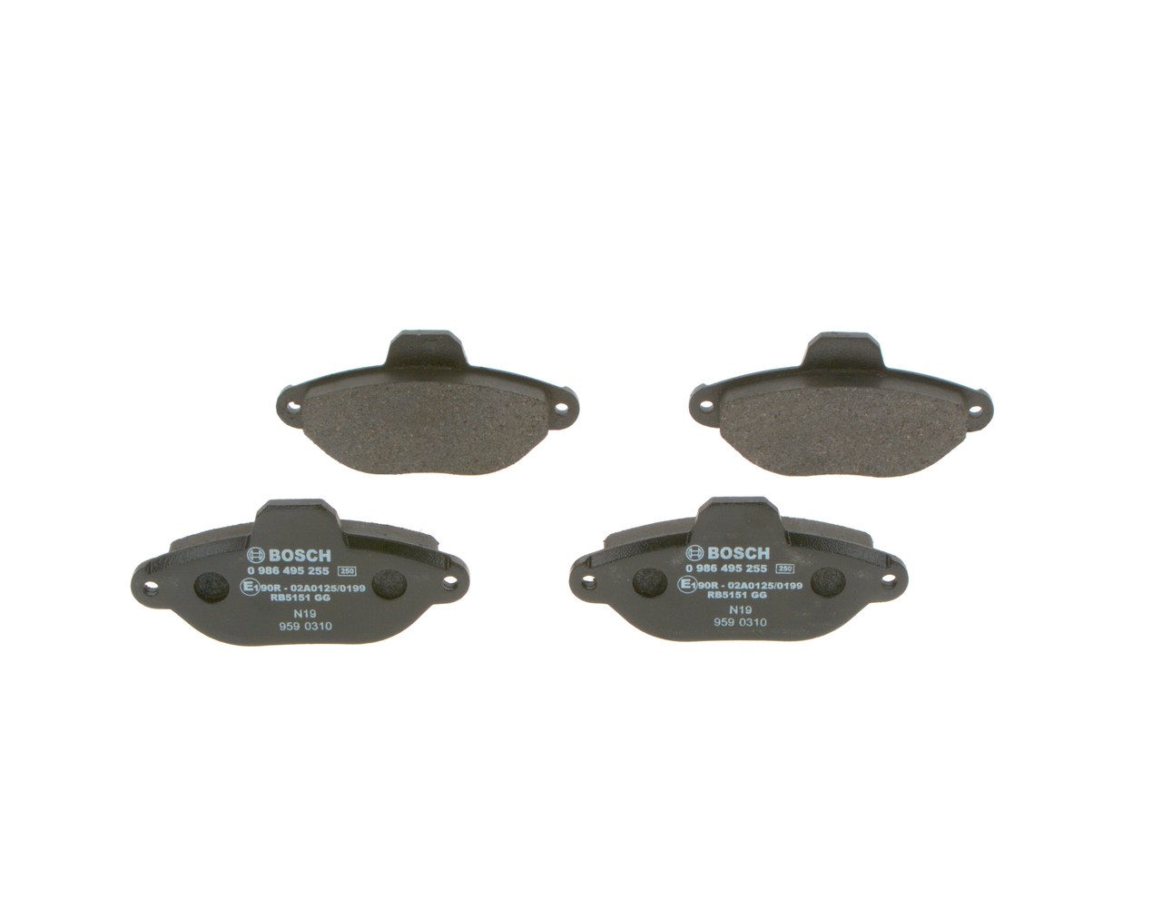 Bremseklodser BOSCH FORD KA 0 986 495 255