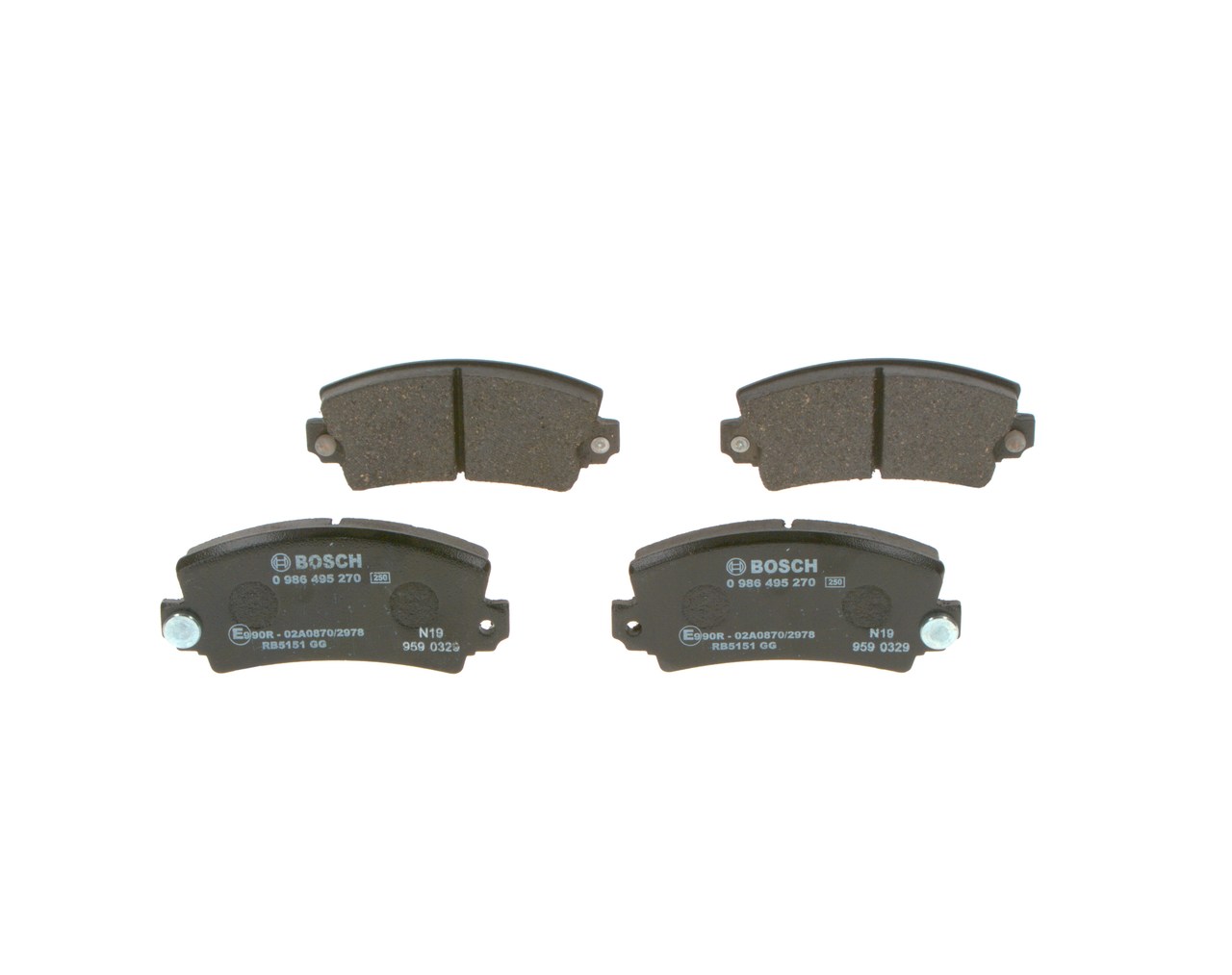 Remblok BOSCH RENAULT 4 0 986 495 270
