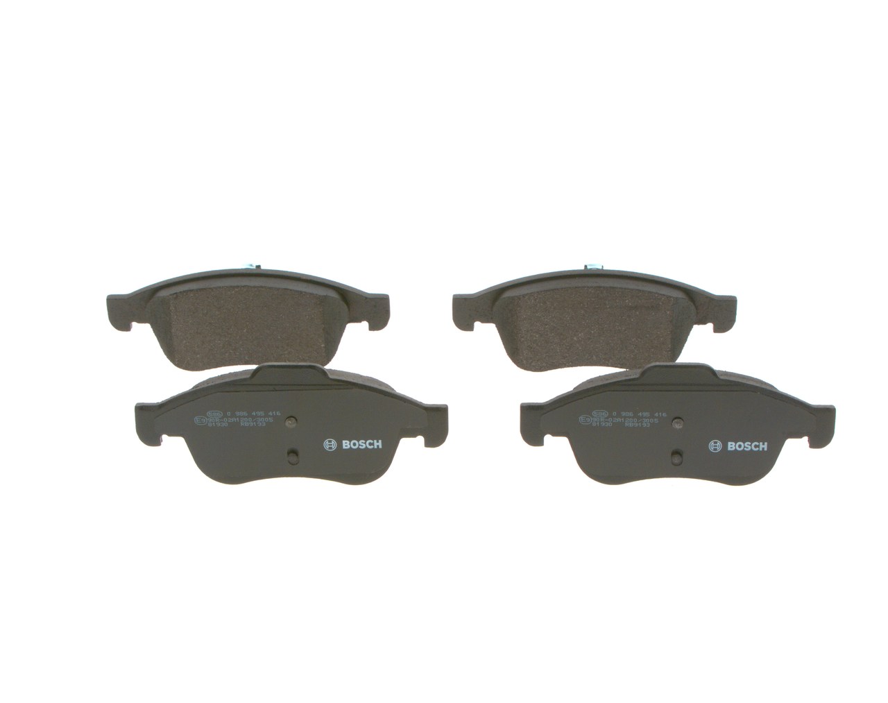 BOSCH 0 986 495 416 Τακάκια φρένων RENAULT Fluence (L3_) 2.0 143 PS Βενζίνη 2020