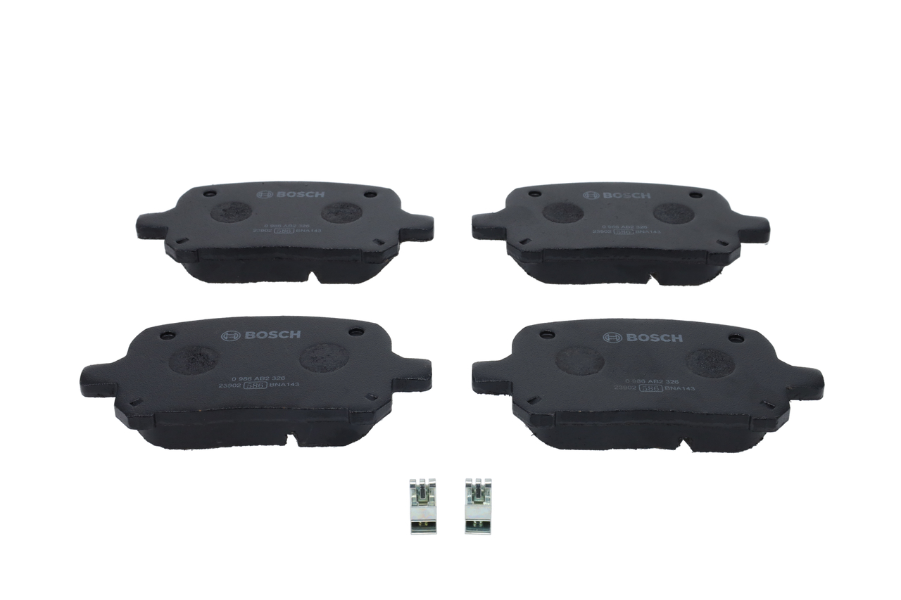 BOSCH 0 986 AB2 326 Remblokken TOYOTA Previa / Estima II (XR30) 2.4 4WD (ACR40W) 160 Pk Benzine 2000