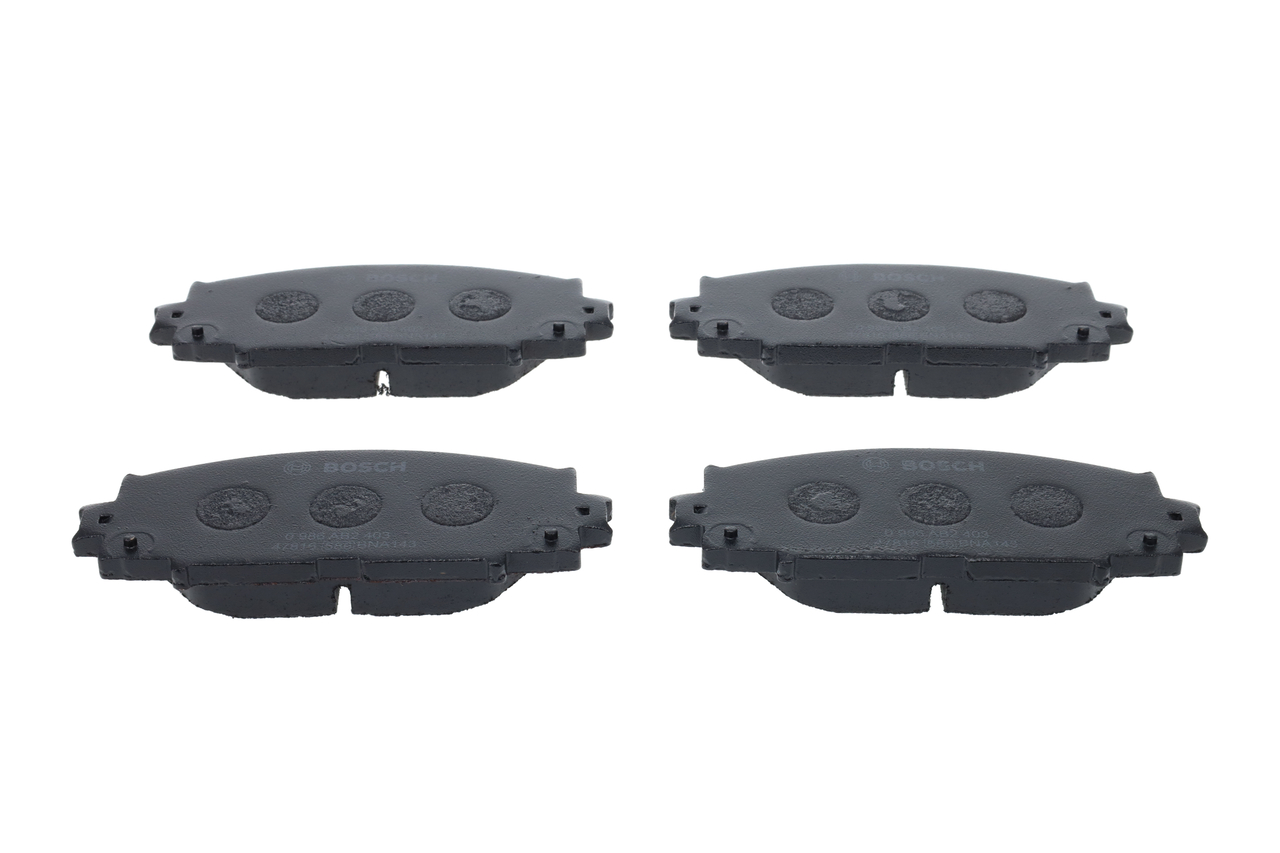 BOSCH 0 986 AB2 403 Brake pads Toyota Yaris Mk2 1.5 (NCP91_) 107 hp Petrol 2006