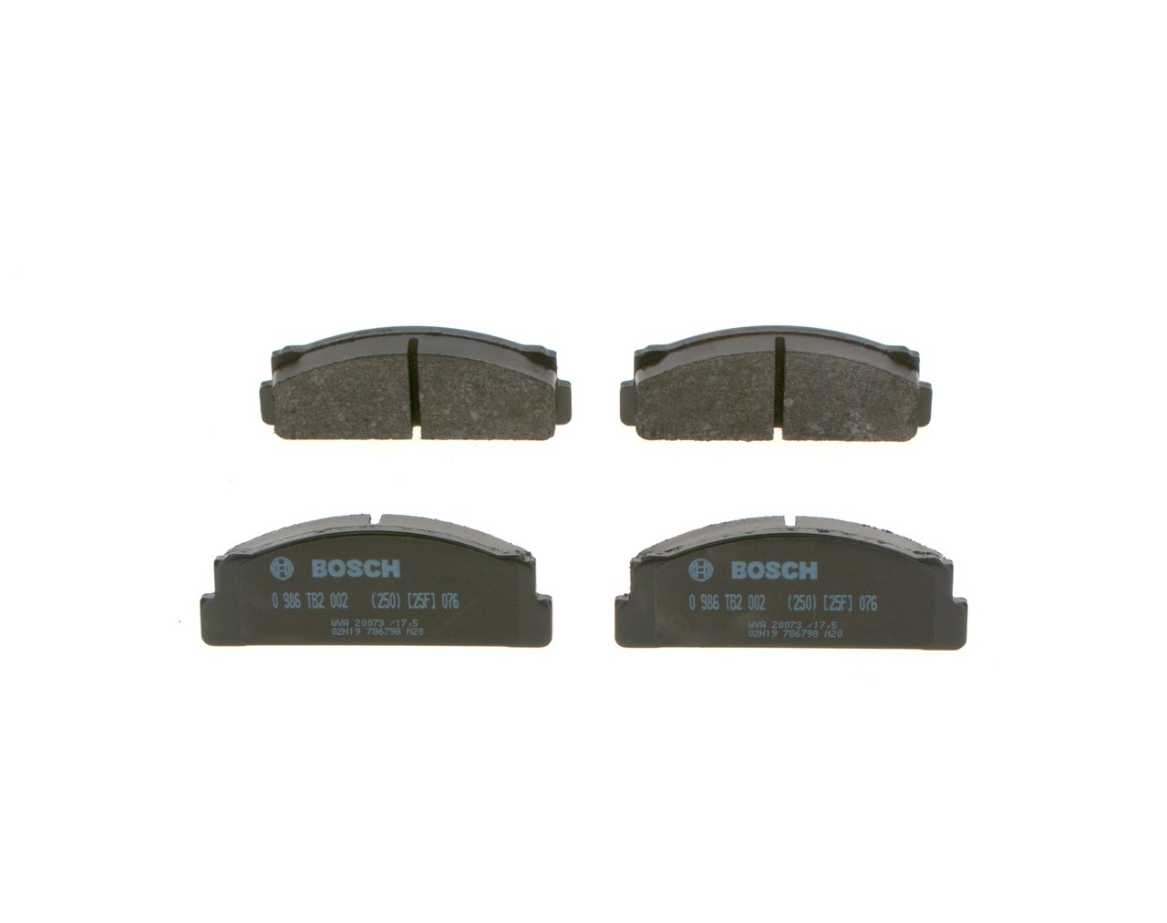 BOSCH 0 986 TB2 002 remblokken 5 888 148