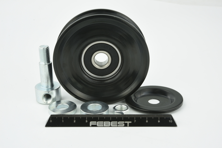 FEBEST 0287-P11E Rolo tensor, correia trapezoidal estriada NISSAN Sunny III Hatchback (N14) 1.6 i 16V 4x4 102 cv Gasolina 1995