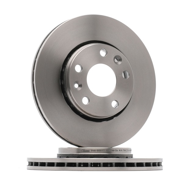 VAICO V46-80017 Brake discs Renault Megane 3 Coupe 1.5 dCi 90 hp Diesel 2016