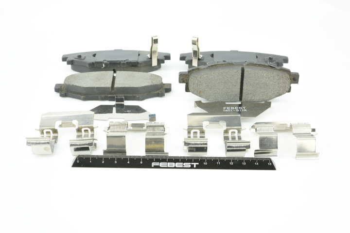 FEBEST 0801-B13R Pastillas de freno Subaru Legacy 4 Familiar 2.5 AWD 233 cv Gasolina 2008