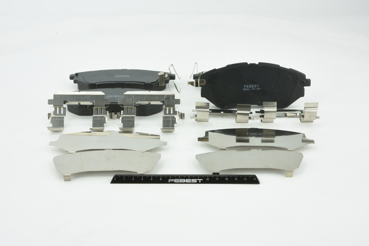FEBEST 0801-W10F Pastillas de freno Subaru Legacy 4 Familiar 2.5 AWD 233 cv Gasolina 2007