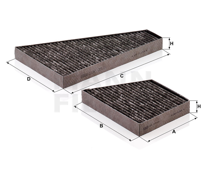 MANN-FILTER 3D0 898 644 Φίλτρο, αέρας εσωτερικού χώρου CUK 35 000-2