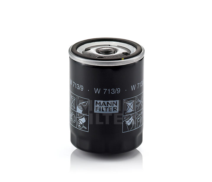 MANN-FILTER W 713/9 Filtro de aceite Land Rover Defender L316 2016 originales precio
