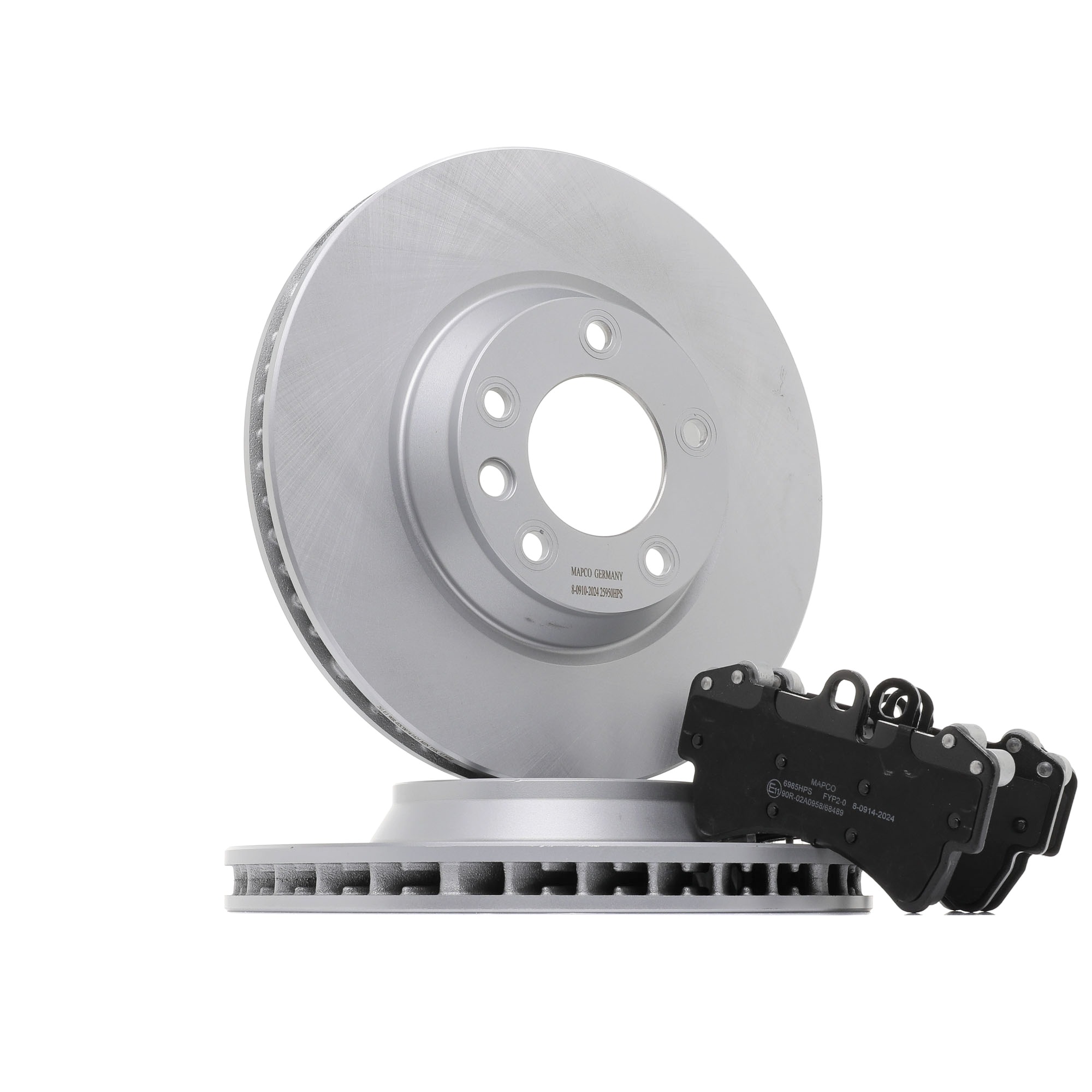 MAPCO 47980HPS Bremsscheiben und -beläge Vorderachse, Ø: 350mm, Belüftet, mit Anti-Quietsch-Blech