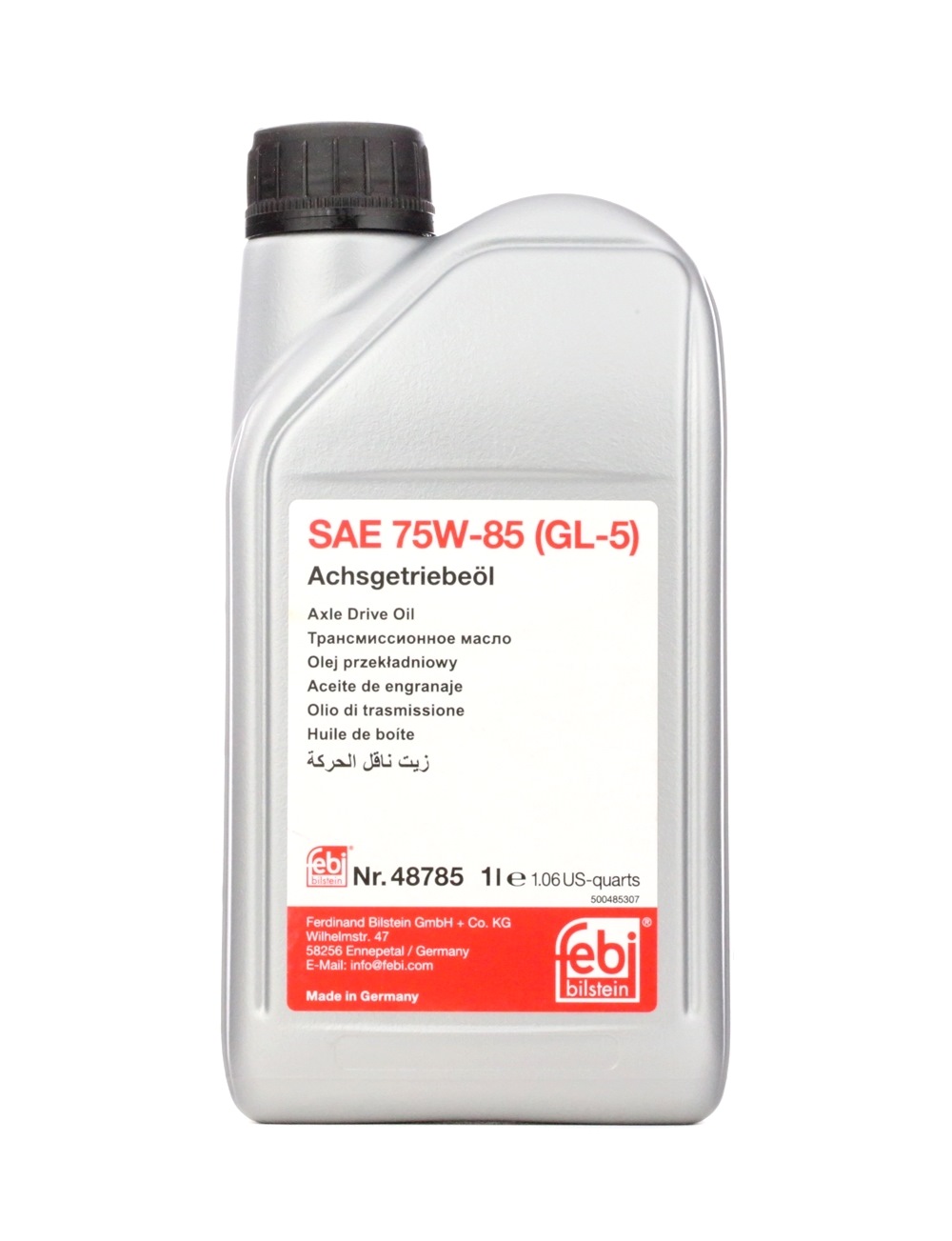 FEBI BILSTEIN 48785 Achsgetriebeöl 1l, 75W-85, API GL-5