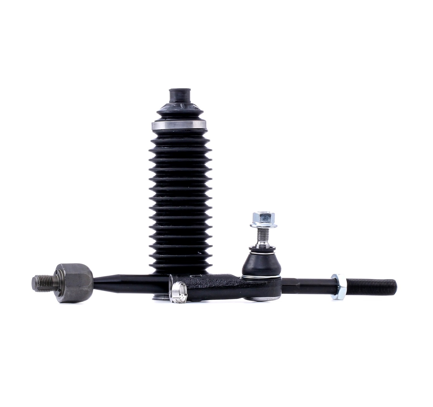 FEBI BILSTEIN 49063 Spurstange OE Turbo NEU, Vorderachse links, 370mm, mit Muttern, mit Faltenbalg
