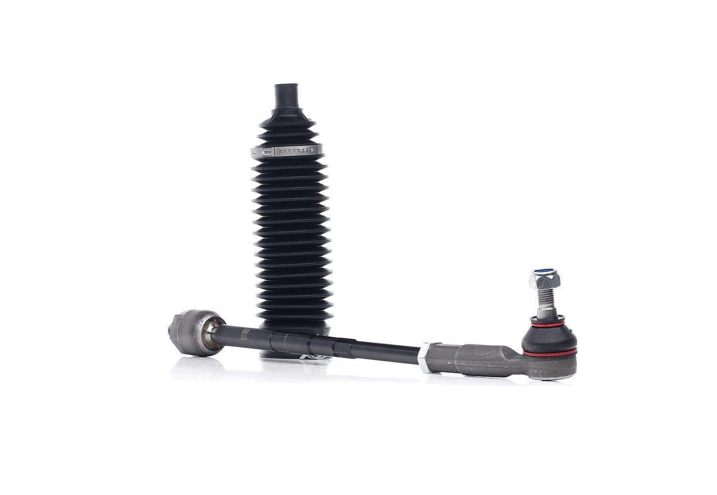 FEBI BILSTEIN 49081 Spurstange OE Turbo NEU, Vorderachse links, 320mm, mit Muttern, mit Faltenbalg