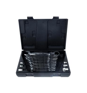 KS TOOLS 503.4868 Ratschen-Ringgabelschlüsselsatz mit Adapter