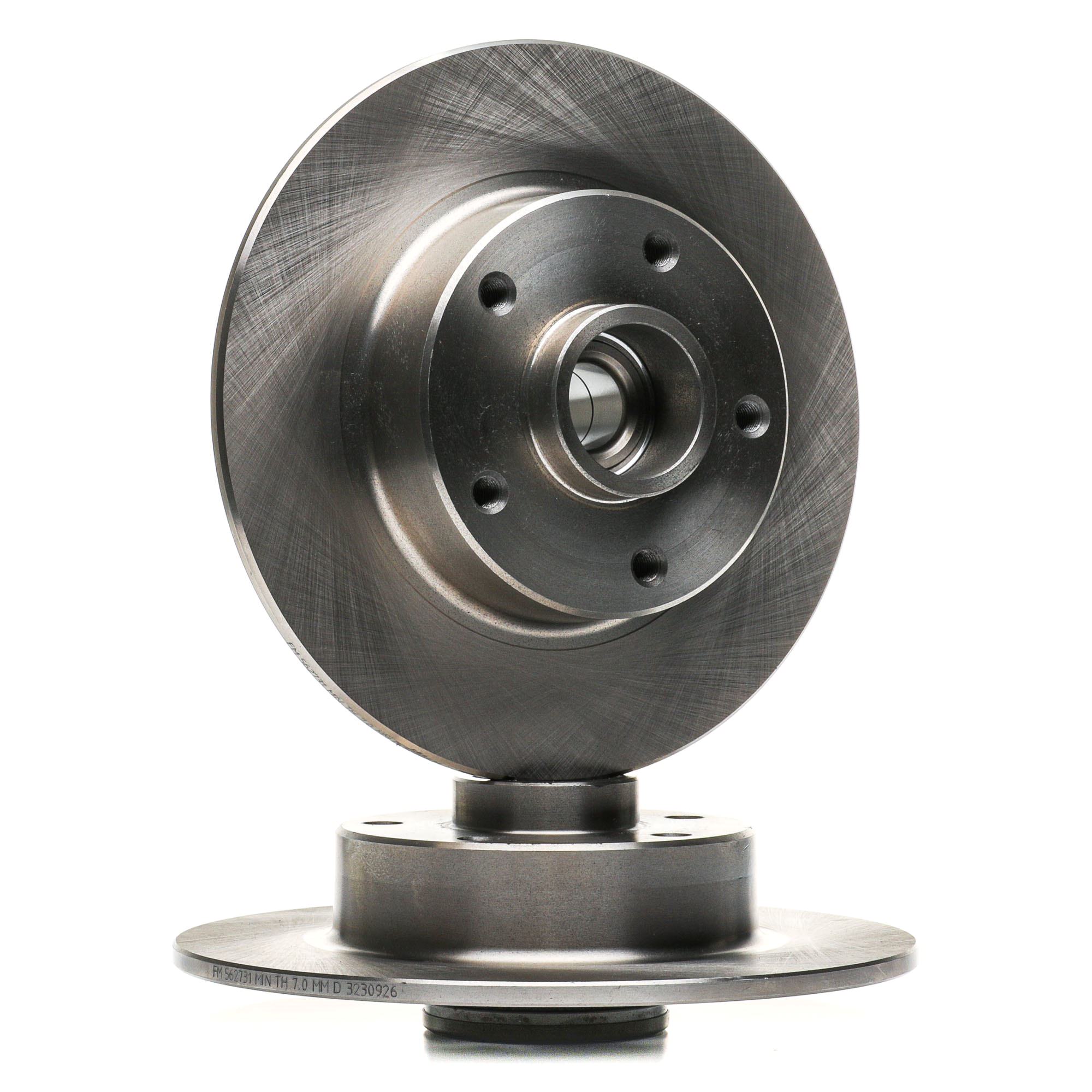 JURID 562731J-1 Bremsscheibe Ø: 260mm, voll, mit Radlager